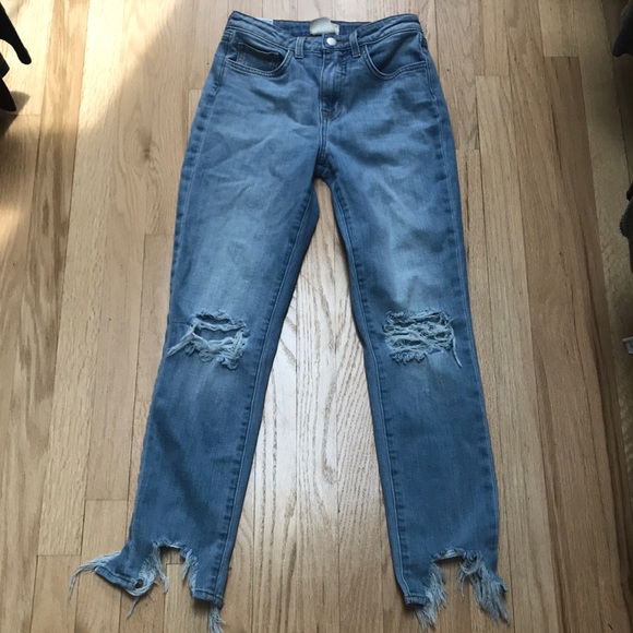 L’AGENCE Women’s Ripped Ankle Jeans Size 25 - Picture 7 of 14